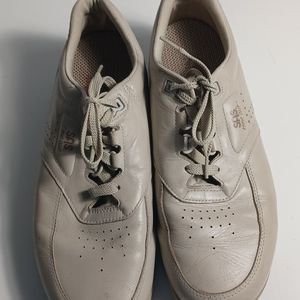 SAS Freetime Tripad Comfort Women Eyelet Lace Up Tan/Beige Leather Shoes US 9.5